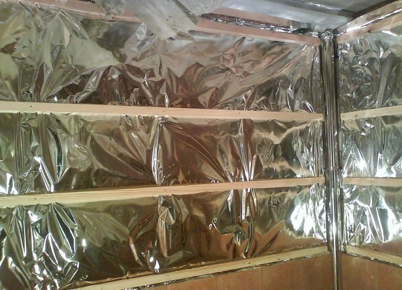 фотография товара Фольга алюминиевая для бани,сауна,теплый пол  100 микрон (12 кв.м) 